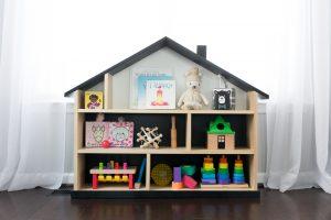 Modern Dollhouse Bookcase woodworking plan