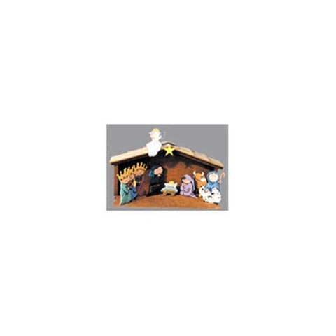 Woodworking Project Paper Plan to Build Medium Nativity with Shelter - Image 1