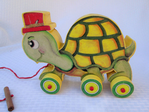 Turtle Pull Toy Woodworking Pattern and PictureTURTLE PULL TOY - Image 1