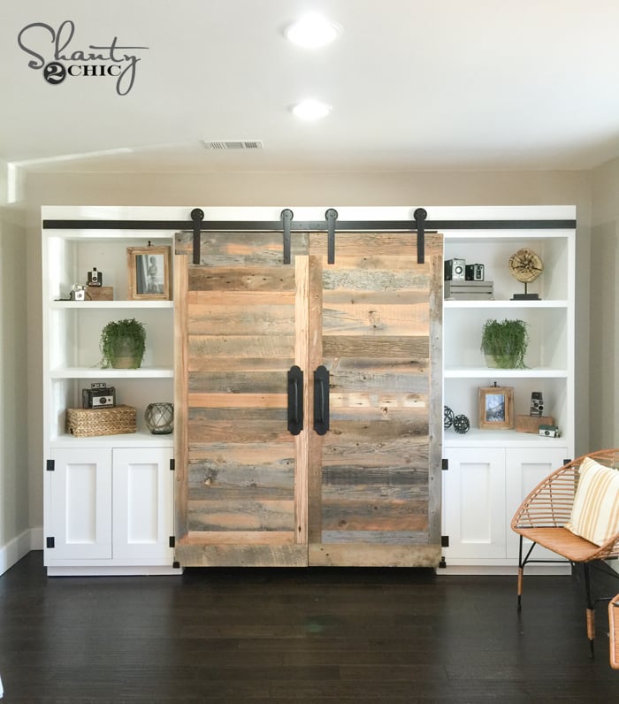 Hidden Study with Sliding Barn Doors as seen on HGTV's Open Concept - Image 1