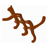 Cat shaped wall coat rack plan woodworking plan