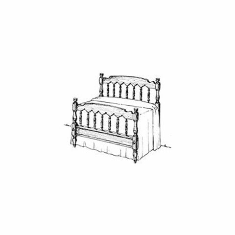 Woodworking Project Paper Plan to Build Colonial Bed - Image 1
