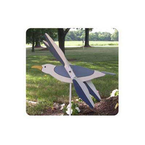 Woodworking Project Paper Plan to Build Seagull Whirligig - Image 1