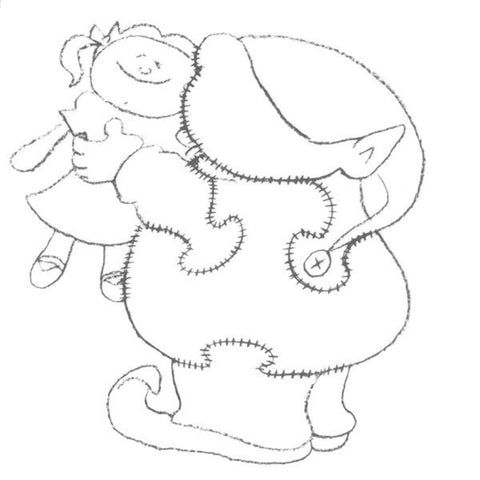 Woodworking Project Paper Plan to Build Elf Kissing Doll - Image 1