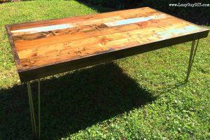Patchwork Plank Dining Table - Image 1