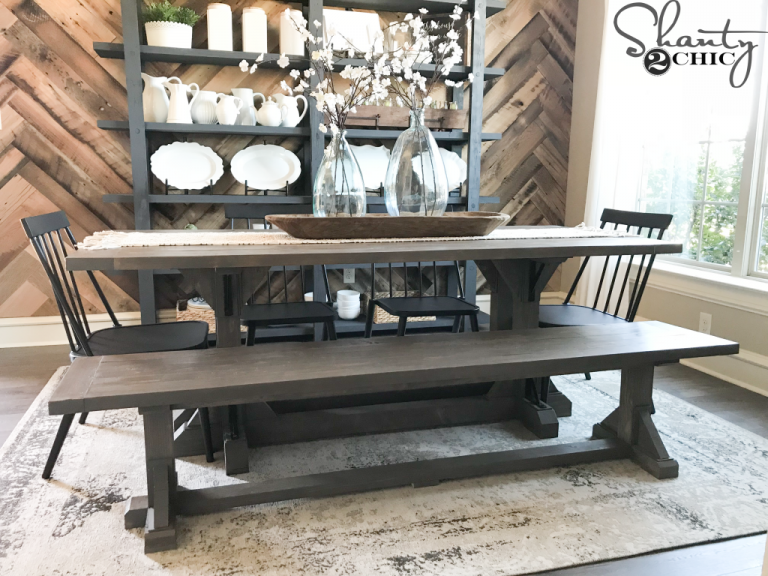 DIY Industrial Corbel Dining Bench - Image 1