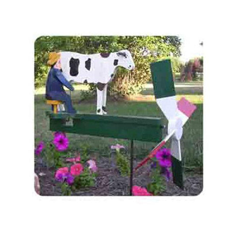 Woodworking Project Paper Plan to Build Milking the Cow Whirligig - Image 1