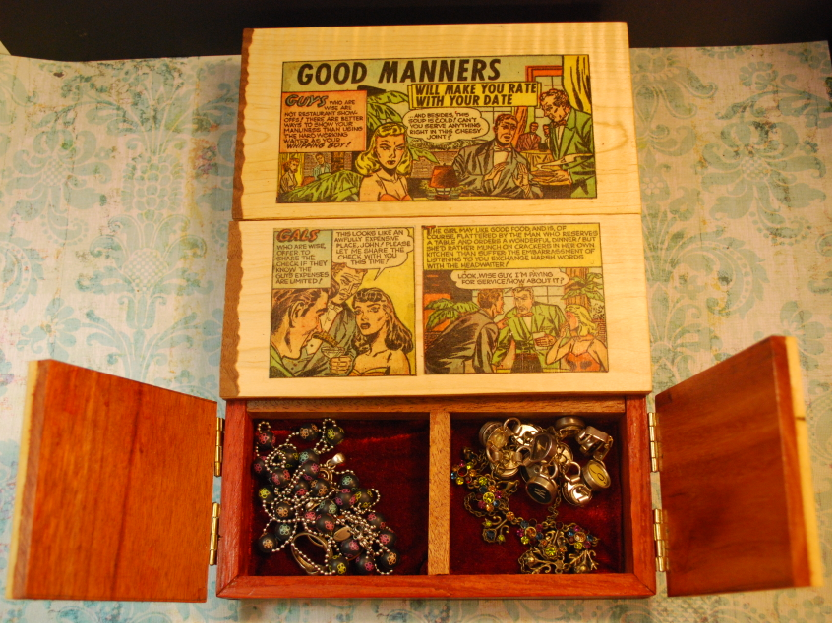 50’s Romance Comic Book Jewelry Box - Image 1