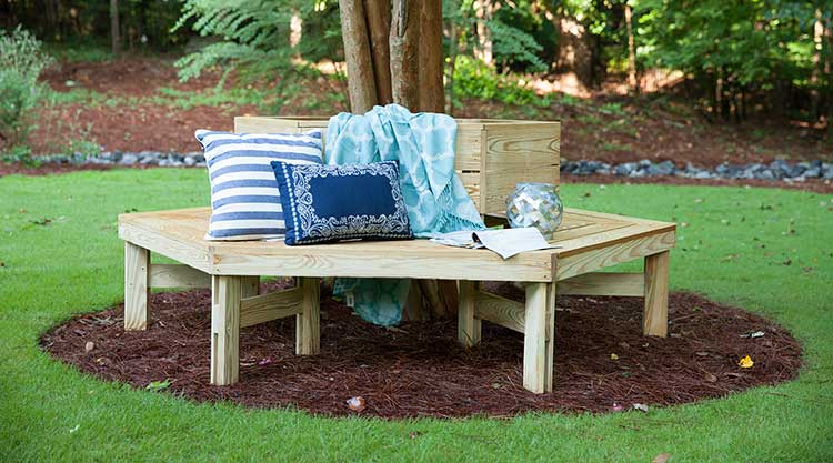 Tree Bench woodworking plan