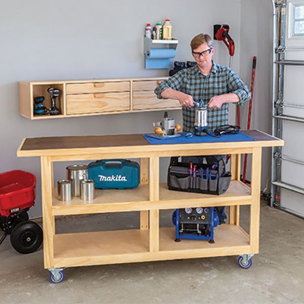 Wall Cabinet & Workbench Plan woodworking plan