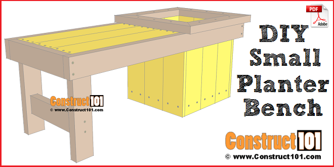 DIY Small Planter Bench – Free Plans – PDF Download - Image 1