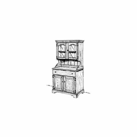 Country Buffet and Hutch Woodworking Plan woodworking plan