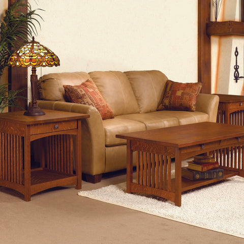 Woodworking Project Paper Plan to Build Mission Coffee and End Table - Image 1