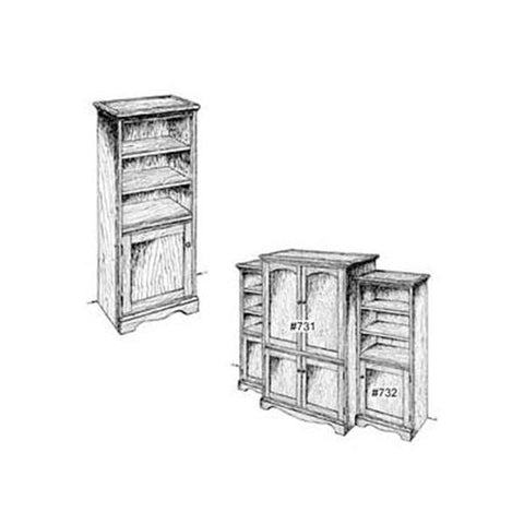 Woodworking Project Paper Plan to Build Audio Side Cabinet - Image 1