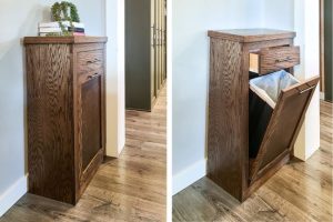 Tilt Out Trash Bin woodworking plan