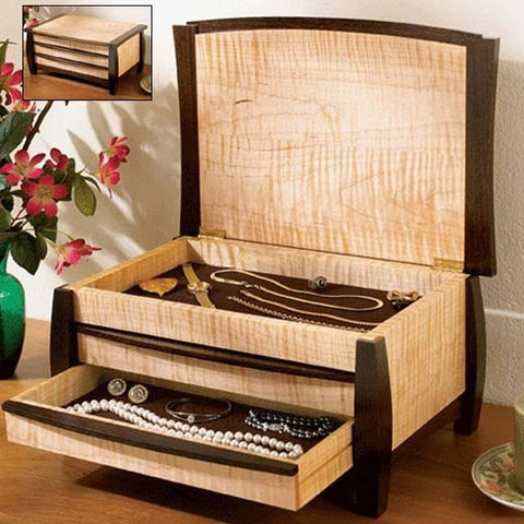 Woodworking Project Paper Plan to Build Gem of a Jewelry Box - Image 1