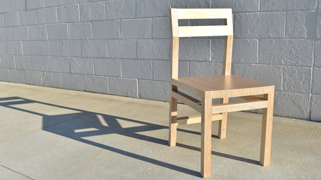 Modern Plywood Chairs – 2 Chairs,1 Sheet of Plywood - Image 1
