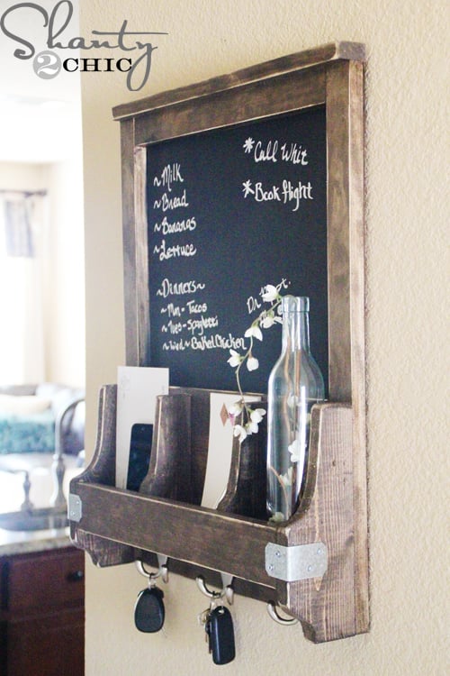 DIY Chalkboard and Key Hooks - Image 1