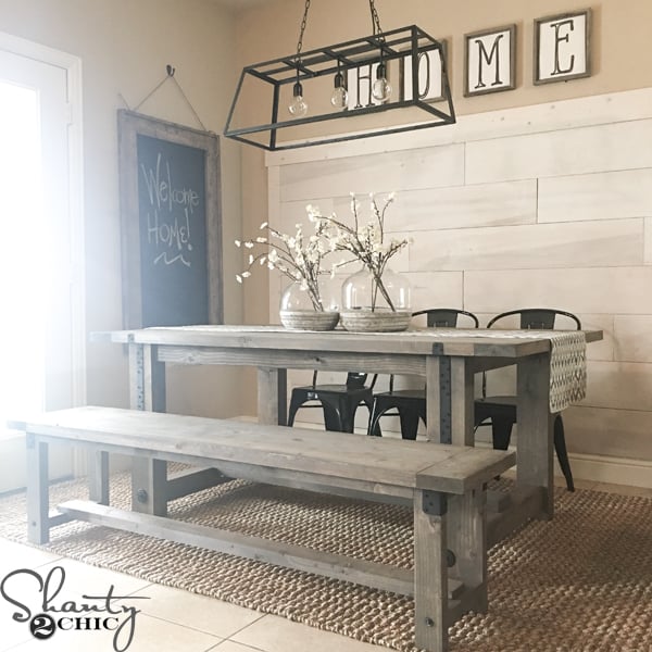 DIY Industrial Farmhouse Table - Image 1