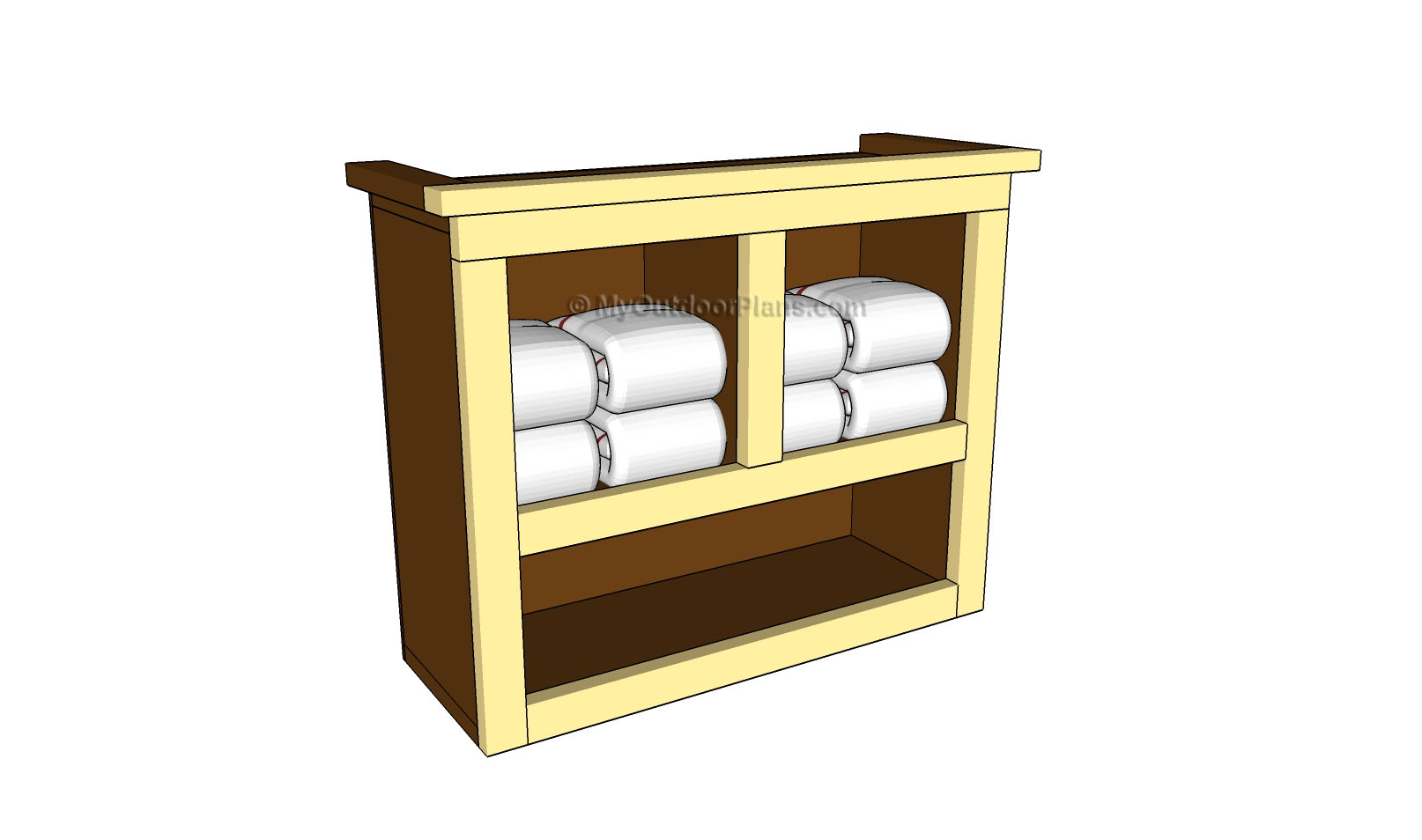HOW TO BUILD BATHROOM SHELVES woodworking plan