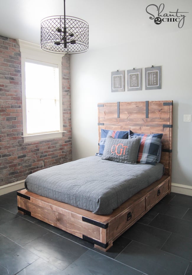 DIY Full or Queen Size Storage Bed - Image 1