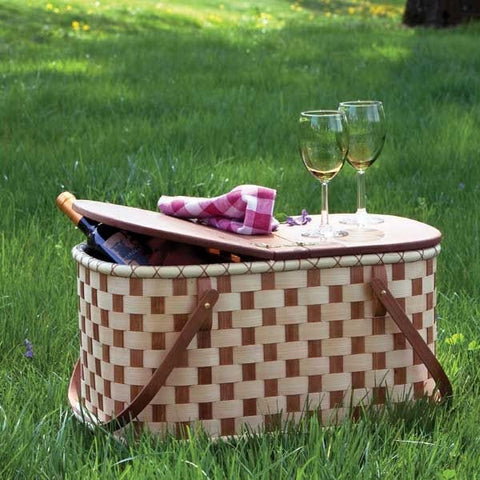 Woven-Wood Picnic Basket – Downloadable Plan - Image 1