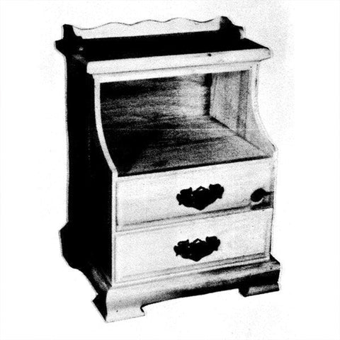 Woodworking Project Paper Plan to Build Double Drawer Night Stand - Image 1
