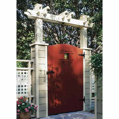 Woodworking Project Paper Plan to Build Grand Entrance Garden Gate - Image 1