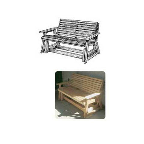 Woodworking Project Paper Plan to Build Glider Bench - Image 1