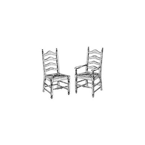 Woodworking Project Paper Plan to Build Ladder Back Chair - Image 1