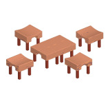 Garden wooden seating set plan - Image 1