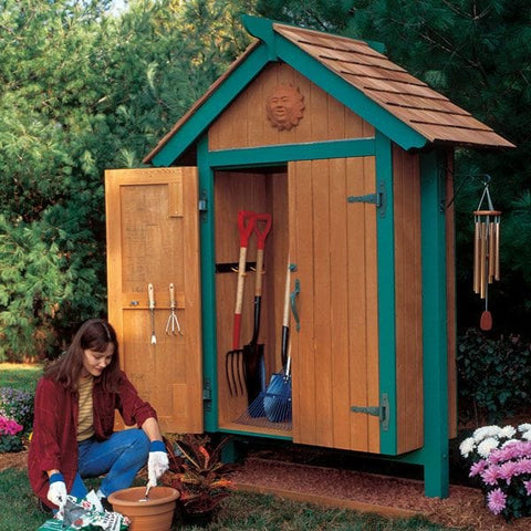 Woodworking Project Paper Plan to Build Mini Garden Shed - Image 1
