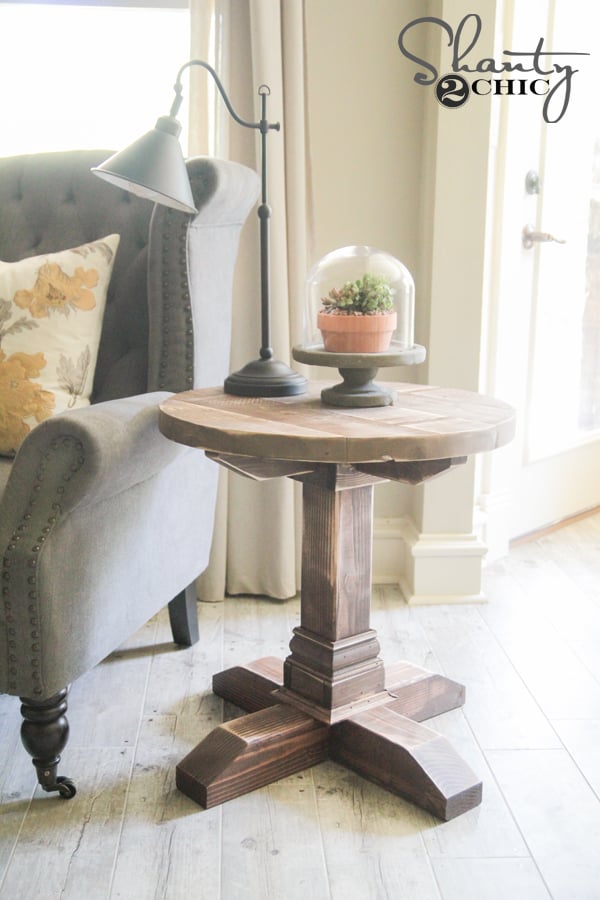 DIY Round Side Table - Image 1