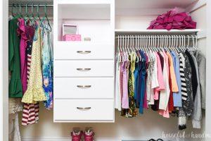 Closet Organizer with Drawers - Image 1