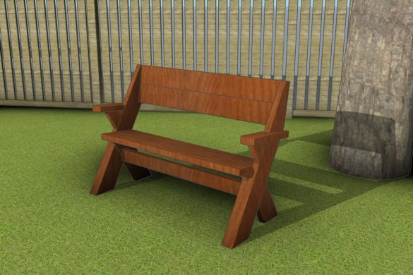 DIY 2×6 LEOPOLD GARDEN BENCH PLANS - Image 1
