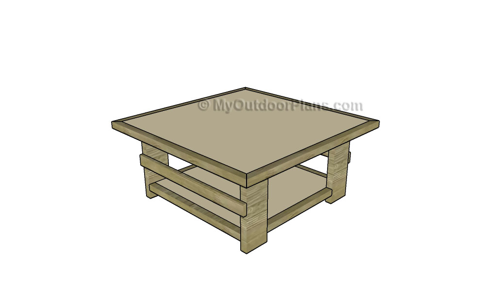 RUSTIC COFFEE TABLE PLANS - Image 1