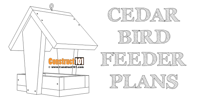 Cedar Bird Feeder Plans woodworking plan