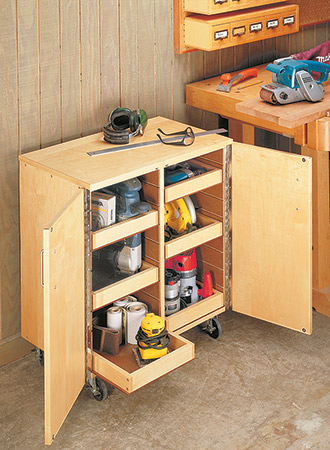 Mobile Tool Cart woodworking plan
