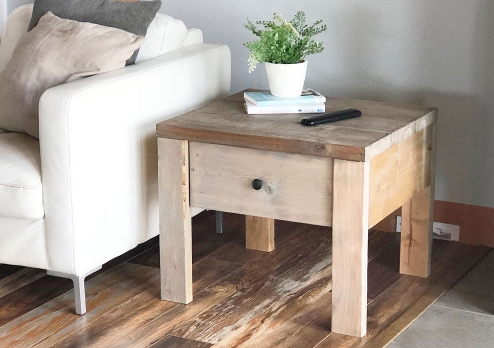 Easy Build End Table or Nightstand with Drawer - Image 1