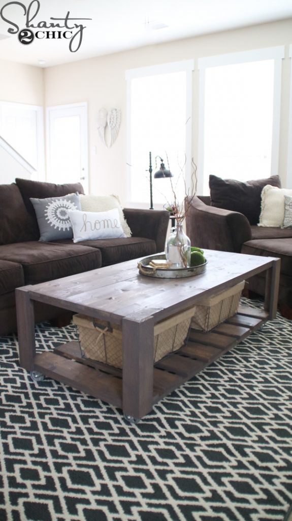 DIY Crate Coffee Table on Wheels - Image 1