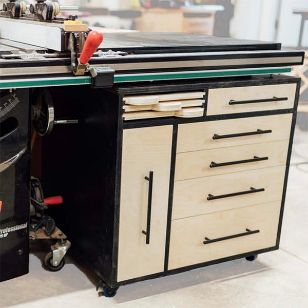 Table Saw Storage Cabinet Plan woodworking plan