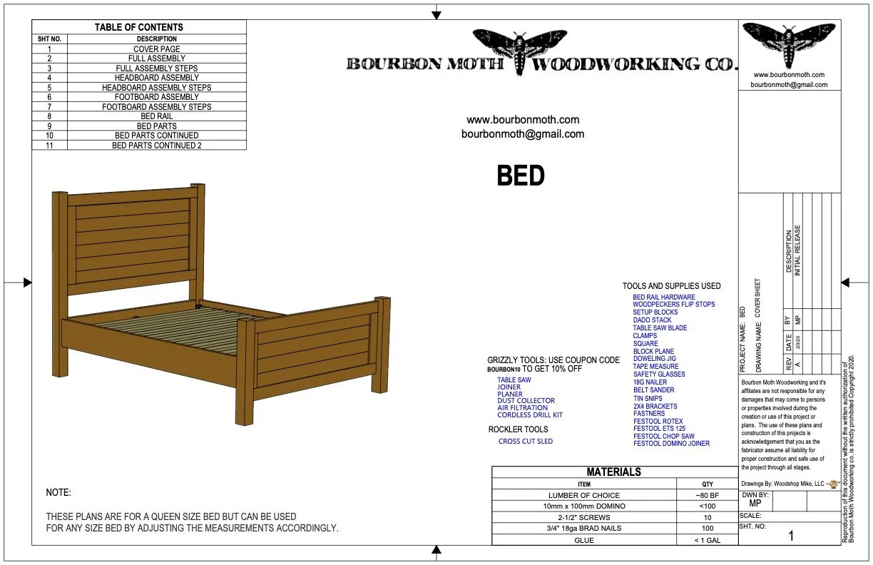 Reclaimed Queen Sized Bed Plans - Image 1