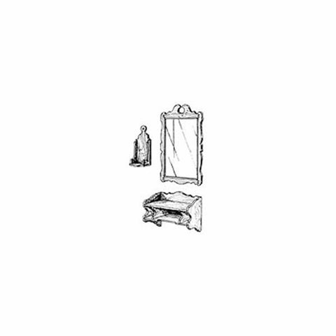 Woodworking Project Paper Plan to Build Mirror, Candle Shelf, Organizer - Image 1
