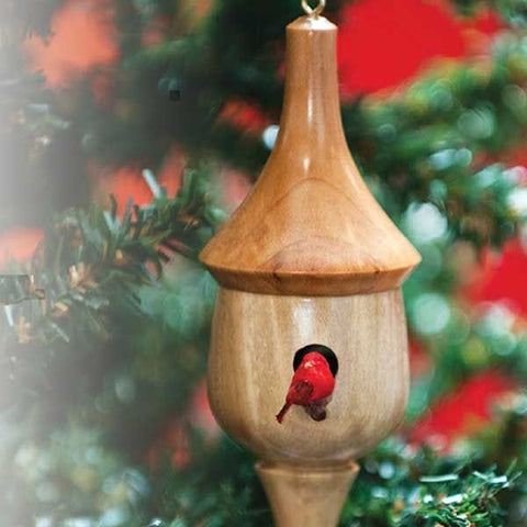 Turned Birdhouse Ornament – Downloadable Plan - Image 1