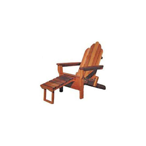 Woodworking Project Paper Plan to Build Adirondack Folder with Footrest - Image 1