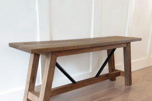 Farmhouse Entryway Bench - Image 1
