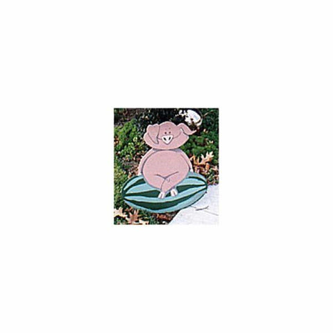 Woodworking Project Paper Plan to Build Pig on Watermelon - Image 1