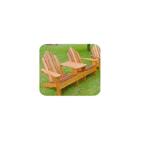 Woodworking Project Paper Plan to Build Classic Adirondack Tete-a-Tete - Image 1