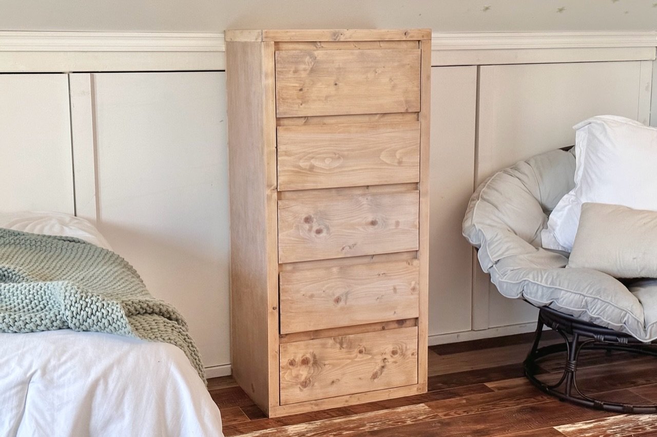 Minimalist Modern Tall Dresser woodworking plan