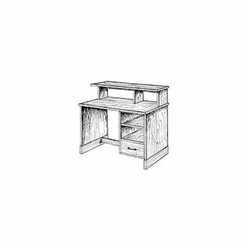 Woodworking Project Paper Plan to Build Computer / Office Desk - Image 1